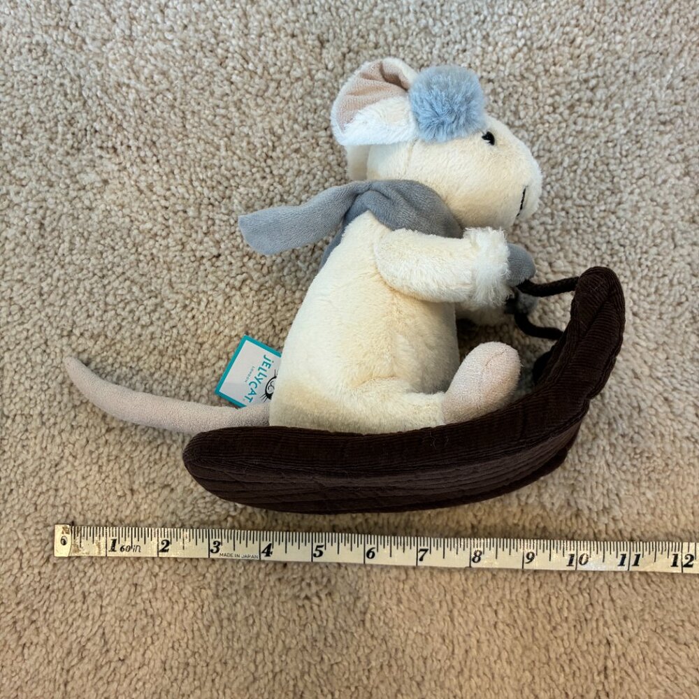 NWT Merry Mouse Sleighing Jellycat Plush Toy - Picture 11 of 11